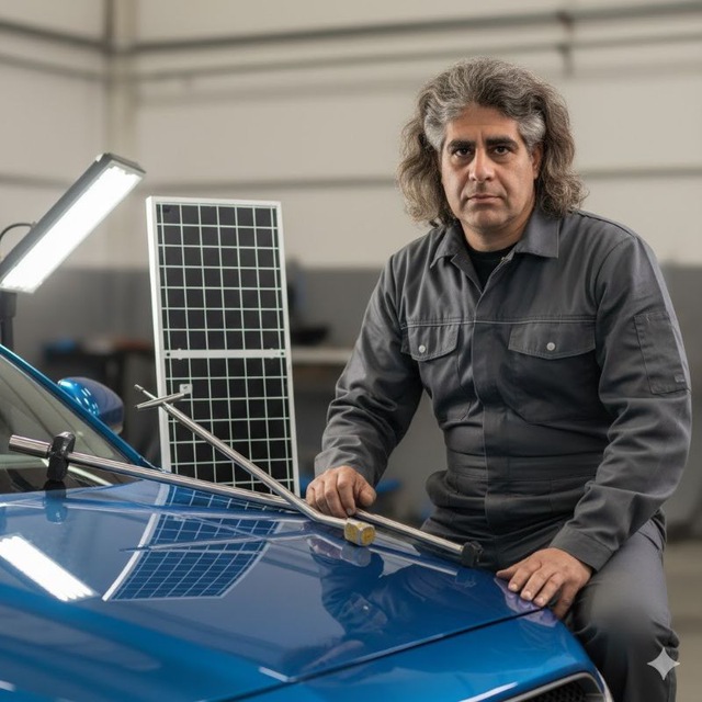 با لباس کار 